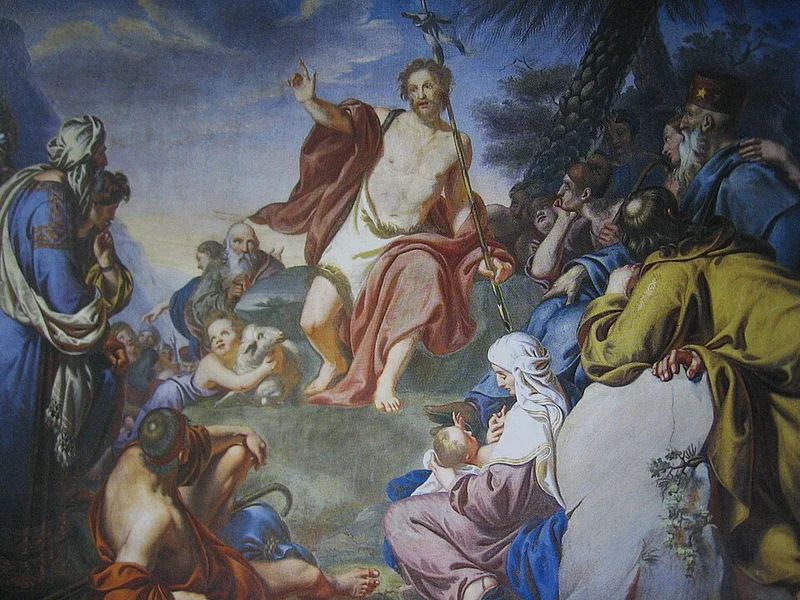 1806-Enrico Carlo Augusto Scuri - Predicazione di San Giovanni Battista, 1843 - Chiesa di San Giovanni Battista, Stezzano